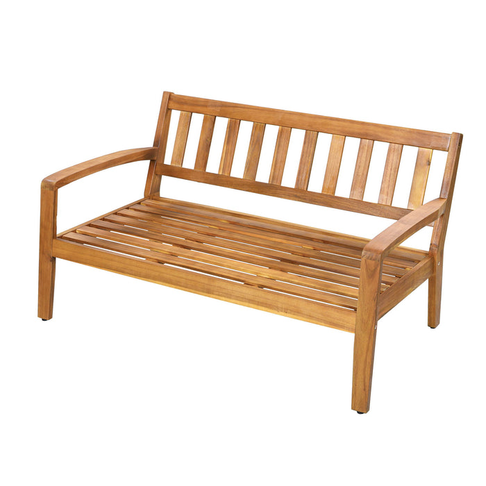 2 Piece Outdoor Conversation Set (Loveseat & Coffee Table With Water-Resistant Cushions)