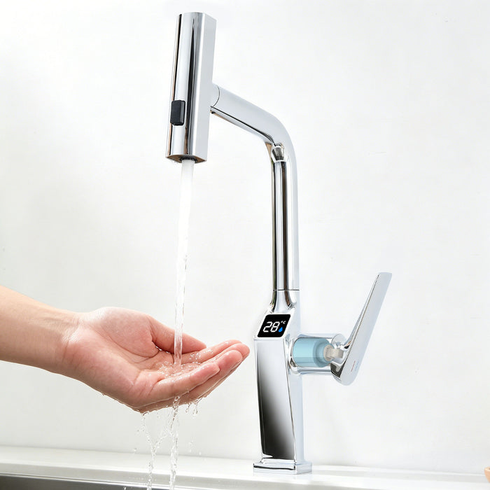 Touchless Kitchen Faucet With LED Display