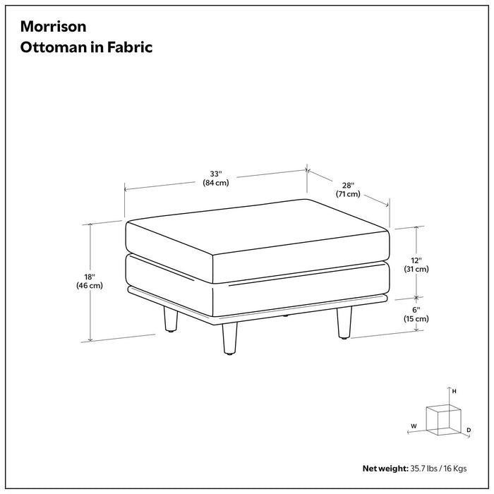 Morrison - Handcrafted Ottoman