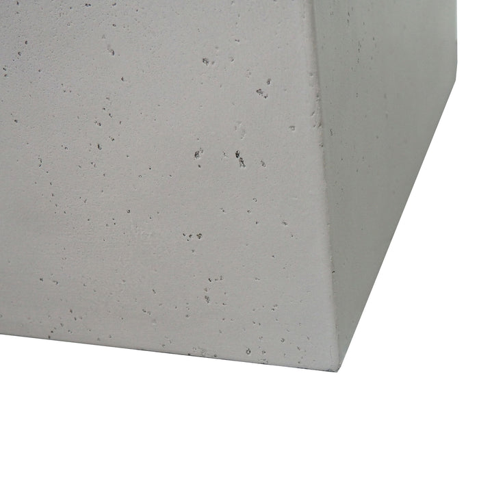 Outdoor Patio Square Gas Burning Concrete Fire Pit 40,000 Btu