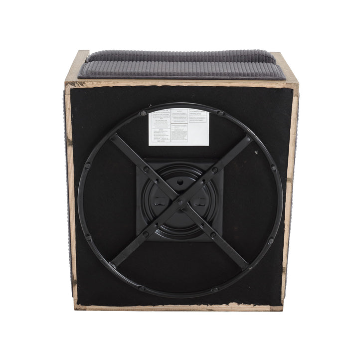 Comfy Accent Barrel Chair, 360 Degree Swivel