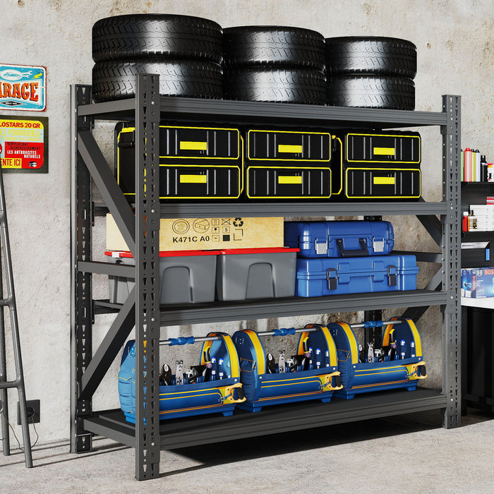 Heavy Duty 4 Shelf Garage Shelving Unit
