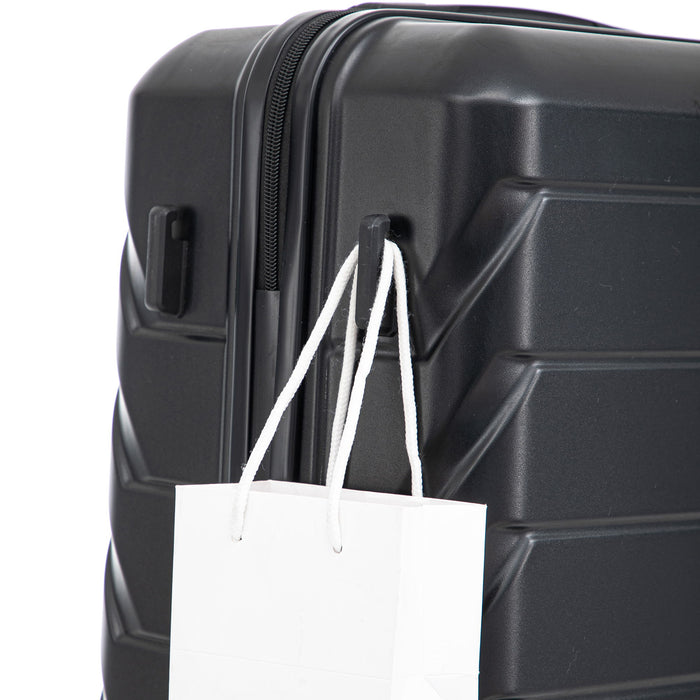 Hard Shell Luggage With Scratch Resistant Surface, 4 Wheels, Combination Lock & Side Hooks