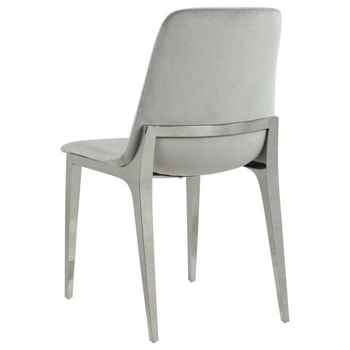 Upholstered Dining Side Chairs (Set of 4) - Gray
