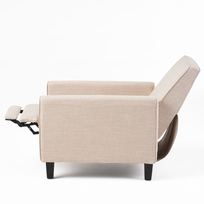 Upholstered Push Back Recliner Chair For Living Room