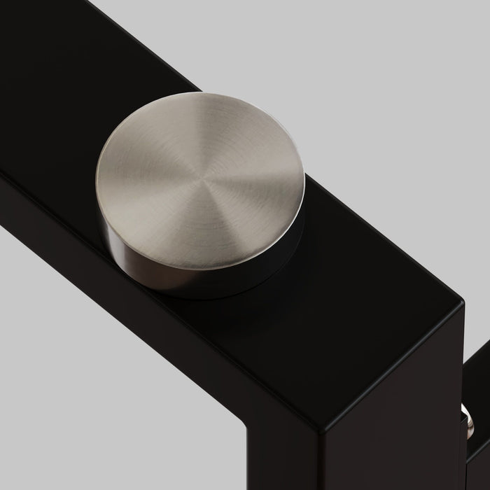 Modern Minimalist Rectangular Dining Table With Tempered Glass Top