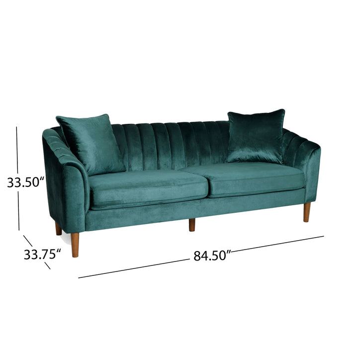 Contemporary 3 Seater Sofa With Accents