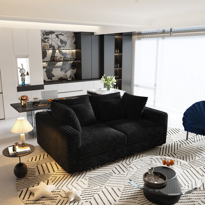 4 Seat Sofa, Deep Seat Couches With Soft Pillows