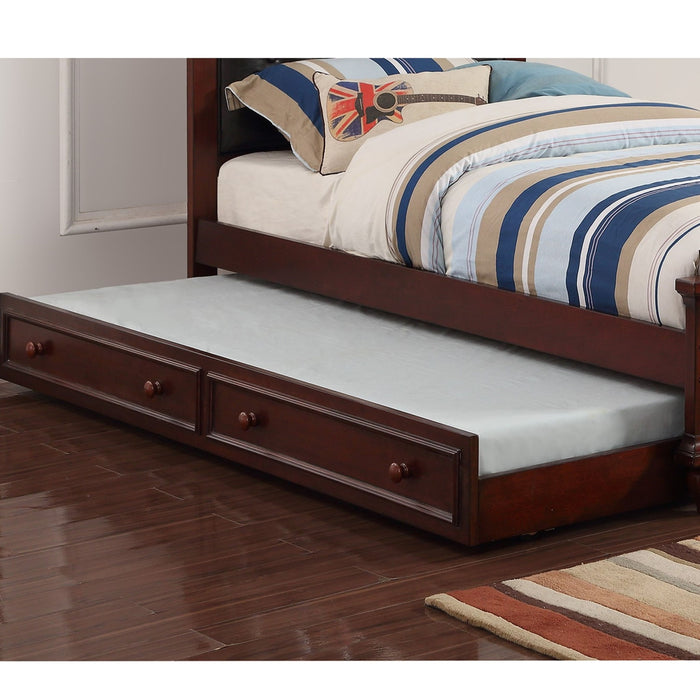 Contemporary Style Bed With Trundle