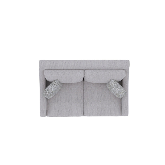 Loveseat With Casual Accent - Gray