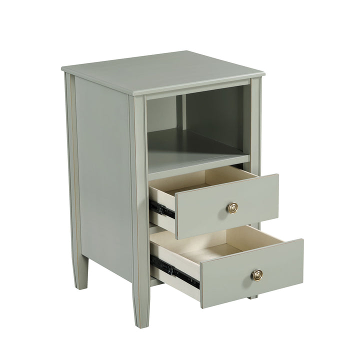Winston - 2 Drawer Storage Nightstand