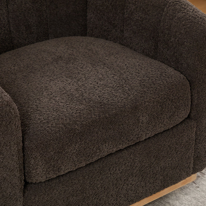 360° Swivel Upholstered Barrel Chair
