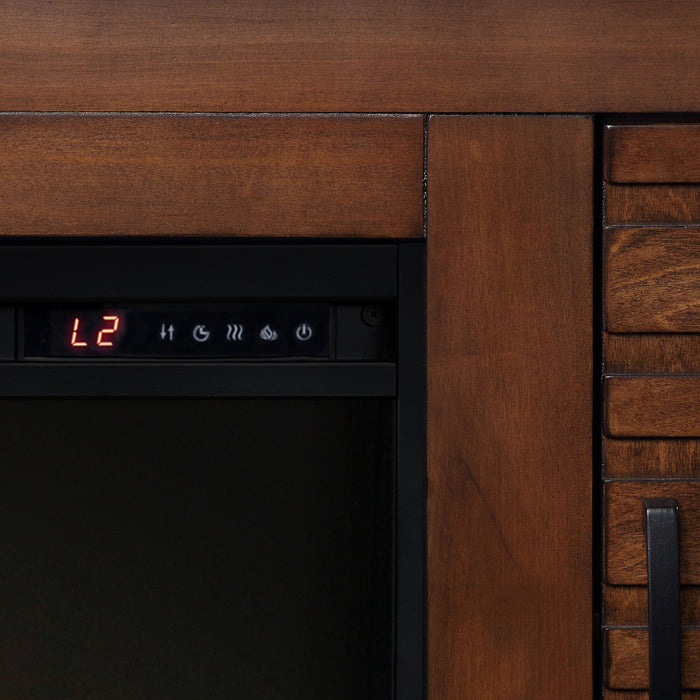 Electric Fireplace TV Stand Console For TVs Up To 95" - Whiskey