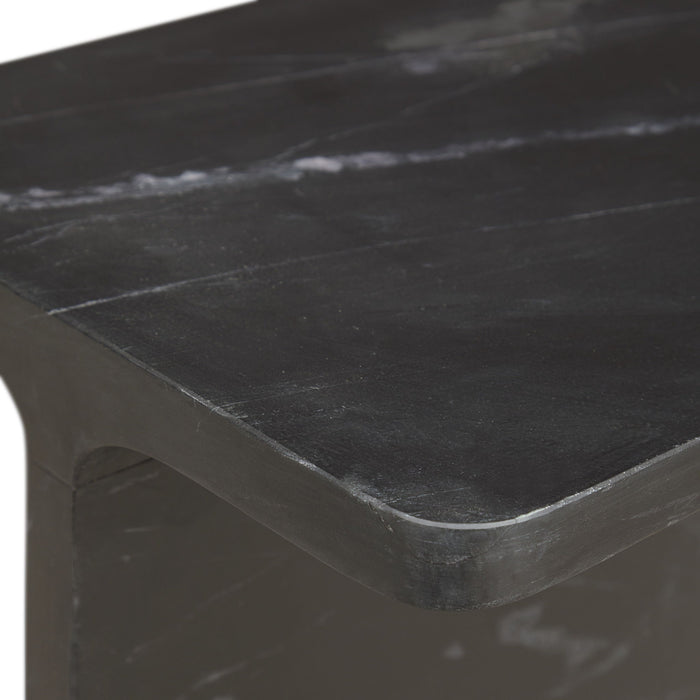Delaney - Marble Rectangle Accent Table