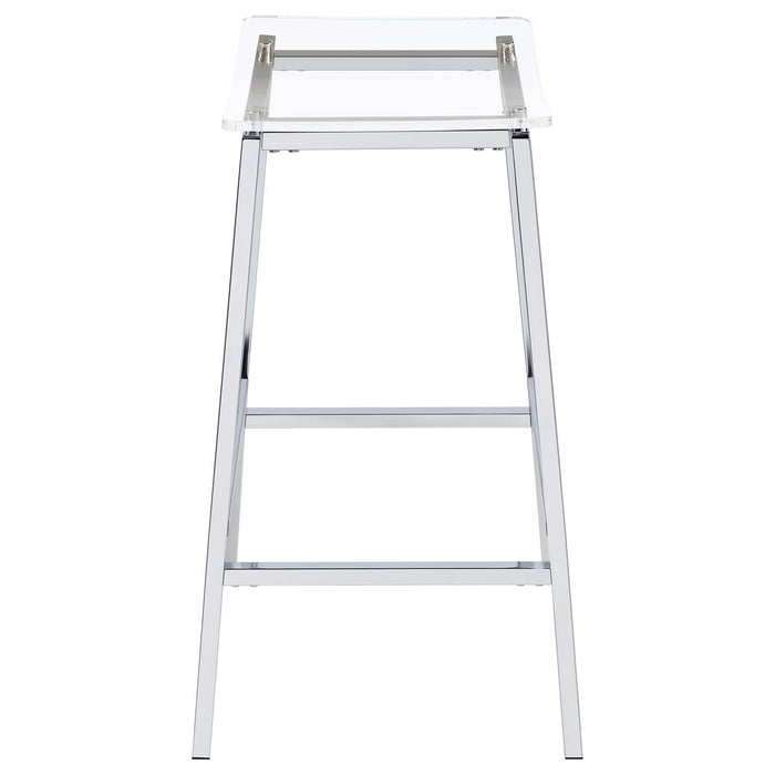 Staten - Backless Bar Stool (Set of 2) - Chrome