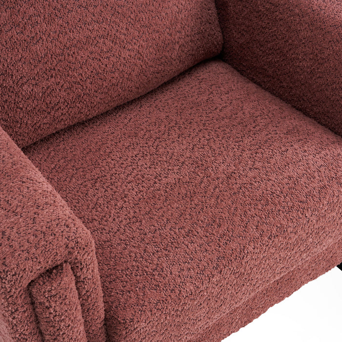 Upholstered Accent Armchair With Square Arm