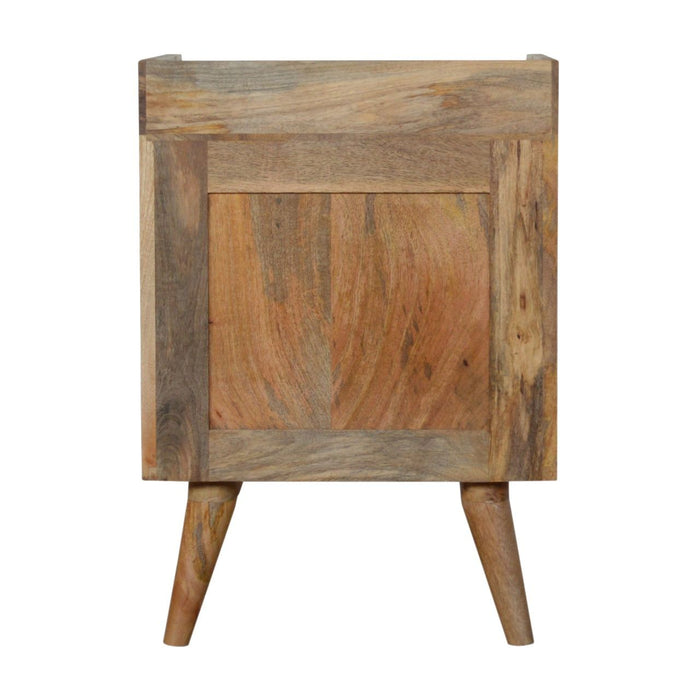 Inlay Bone Gallery Back Nightstand - Brown