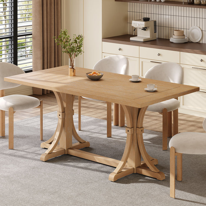 Dining Table With Trestle Base