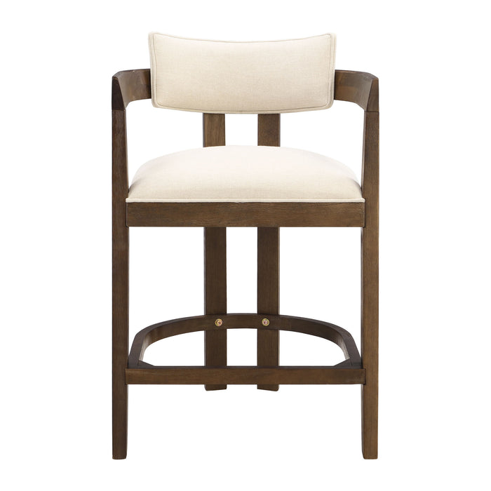 Contemporary Upholstered Counter Stools Set