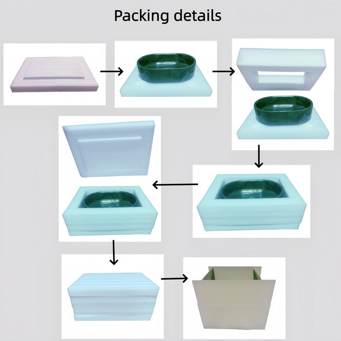 Bathroom Vessel Sink, Semi Polished Surface