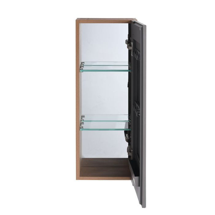 Wall Mounted Bathroom Cabinet With Adjustable Shelves, Storage For Vanity - Imitative Oak