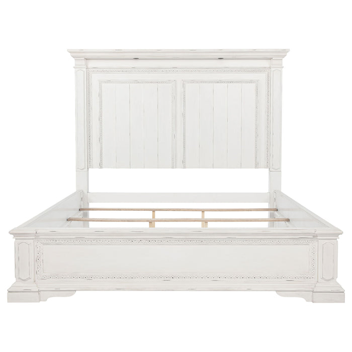 LED Light Panel Bed With Traditional Design
