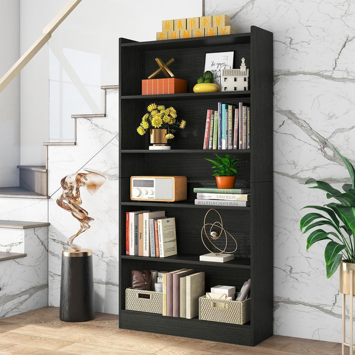 Library Bookshelf With Storage For Living Room