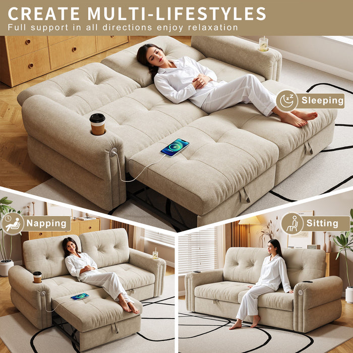 Cloud Like Convertible Sofa Bed With For Living Room