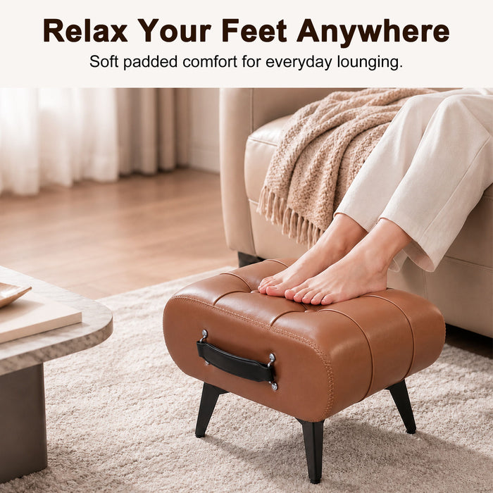 Minimalist Footstool With Hidden Storage