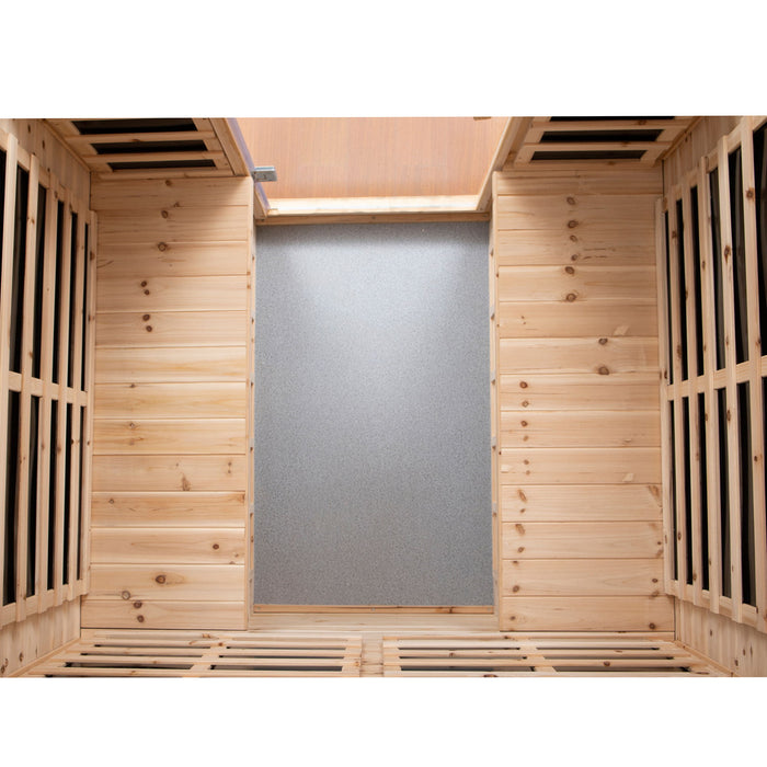 4 Person Old Fir Far Infrared Outdoor Sauna Room - Natural