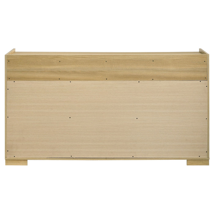 Lincoln - 6 Drawer Dresser - Natural / White
