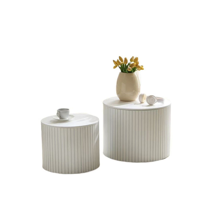 Handcrafted Nested Table Set, 2 Pieces