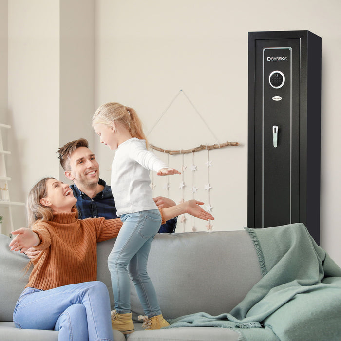 5.51 Cubic Ft Biometric Keypad Riflesafe - Black