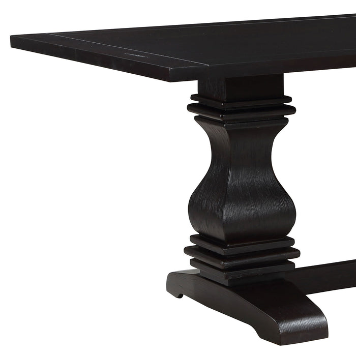 Villeneuve - Rectangular Double Pedestal Dining Table - Rustic