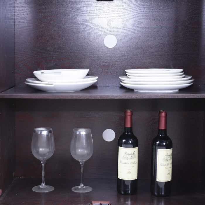 Spacious Sideboard With 3 Doors - Ox Blood Red