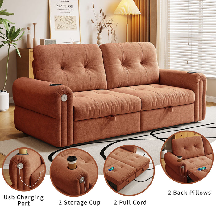 Cloud Like Convertible Sofa Bed With For Living Room
