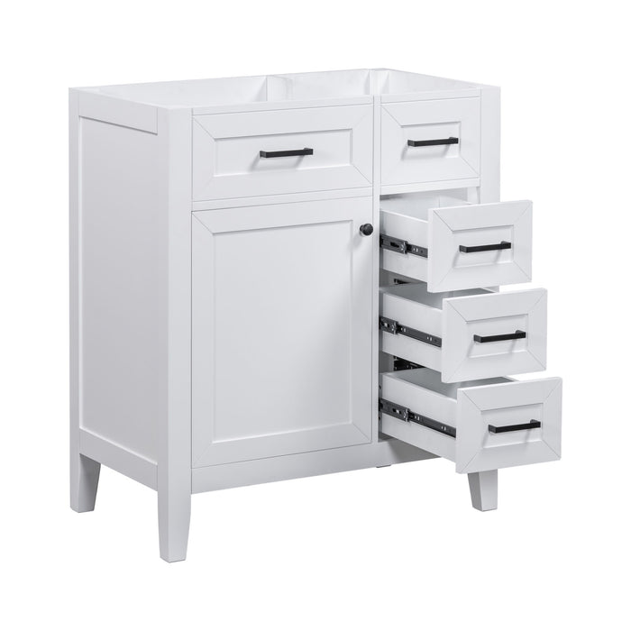 Modern Bathroom Vanity Base Only With Drawers, Freestanding Design