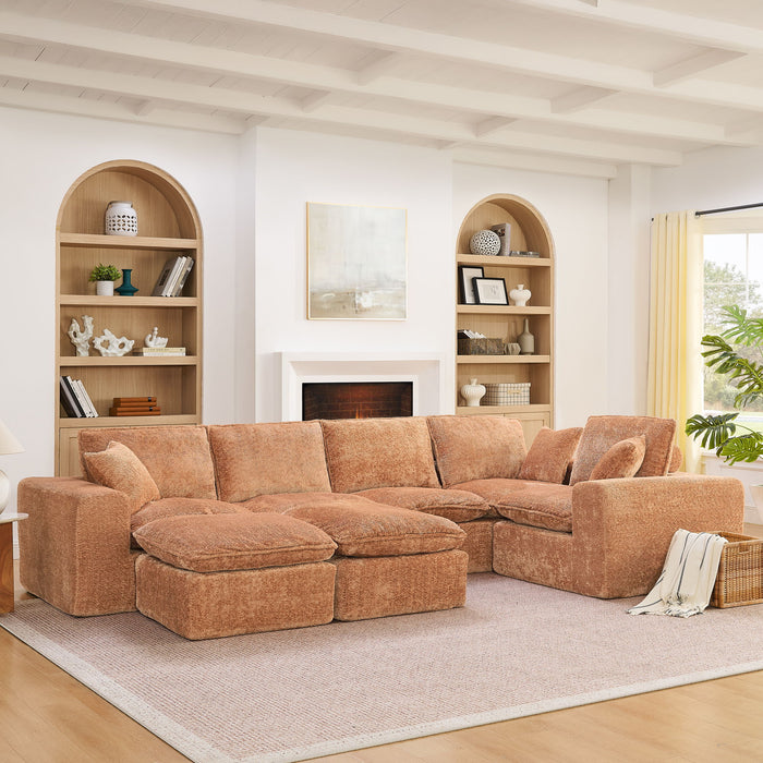Sectional Sofa With Moveable Ottoman
