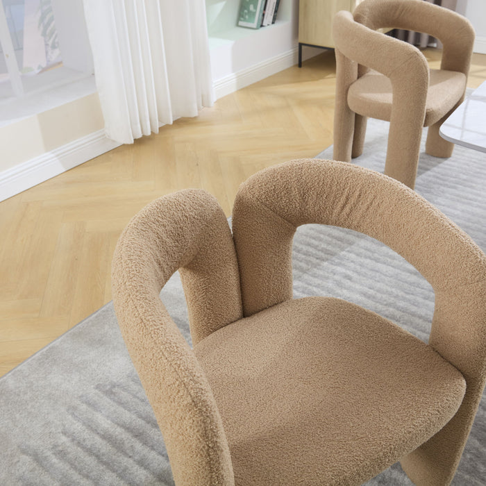 Coolmore Contemporary Designed Accent / Dining Chair With Armrests