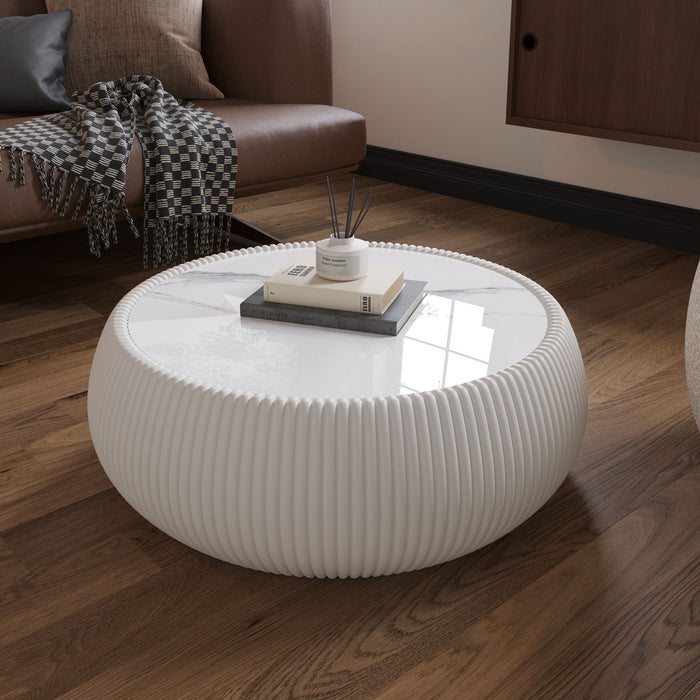 Drum Shaped Coffee Table