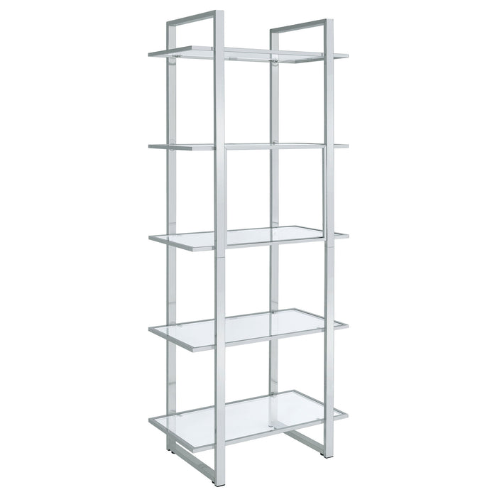 Colfax - 5 Shelf Bookshelf - Clear