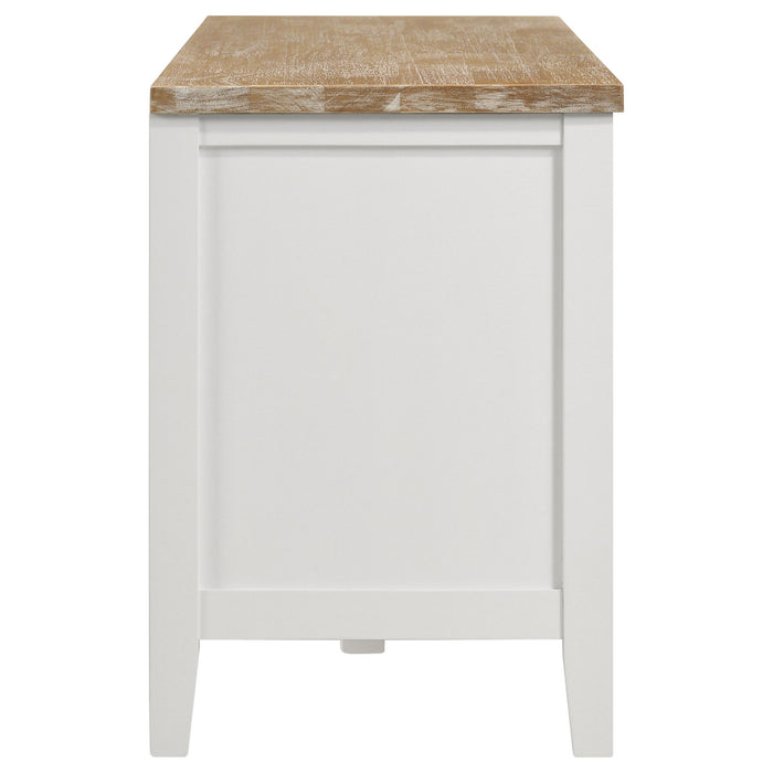 Evanston - 2 Door Stand - White