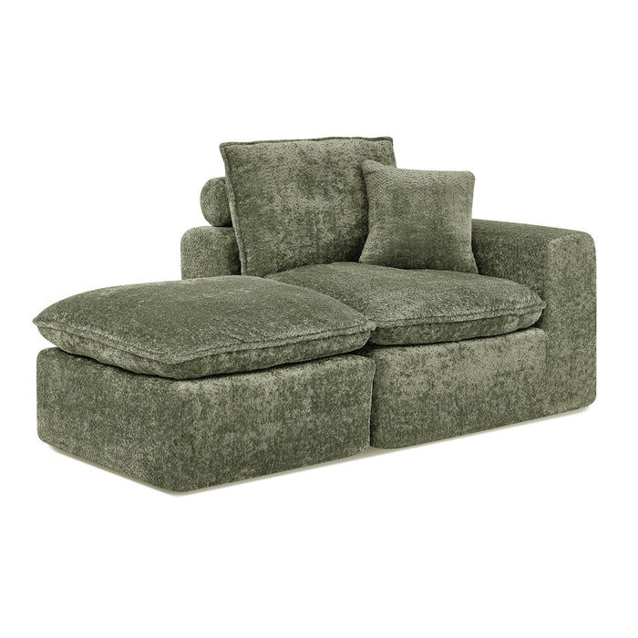 Sectional Sofa With Moveable Ottoman