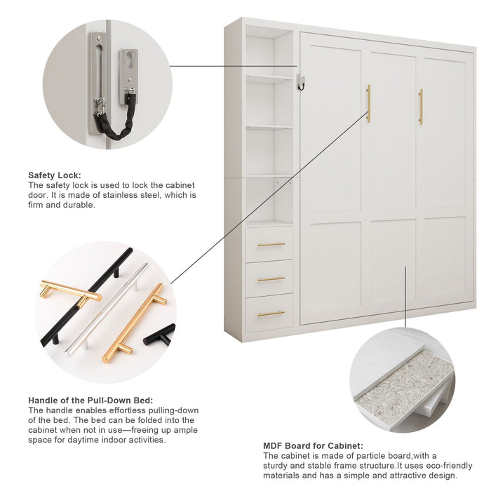 Multifunctional Vertical Murphy Wall Bed