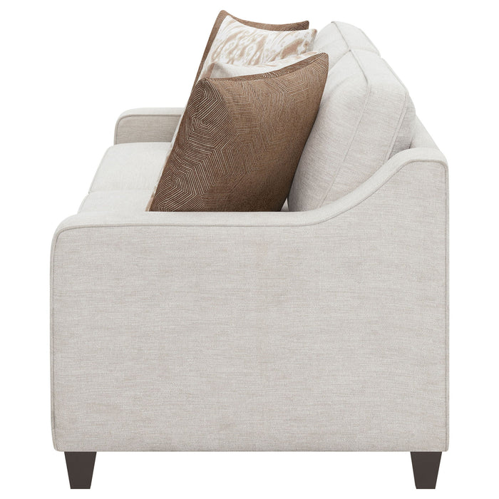 Mahaffey - Christine Upholstered Sloped Arm Sofa - Beige