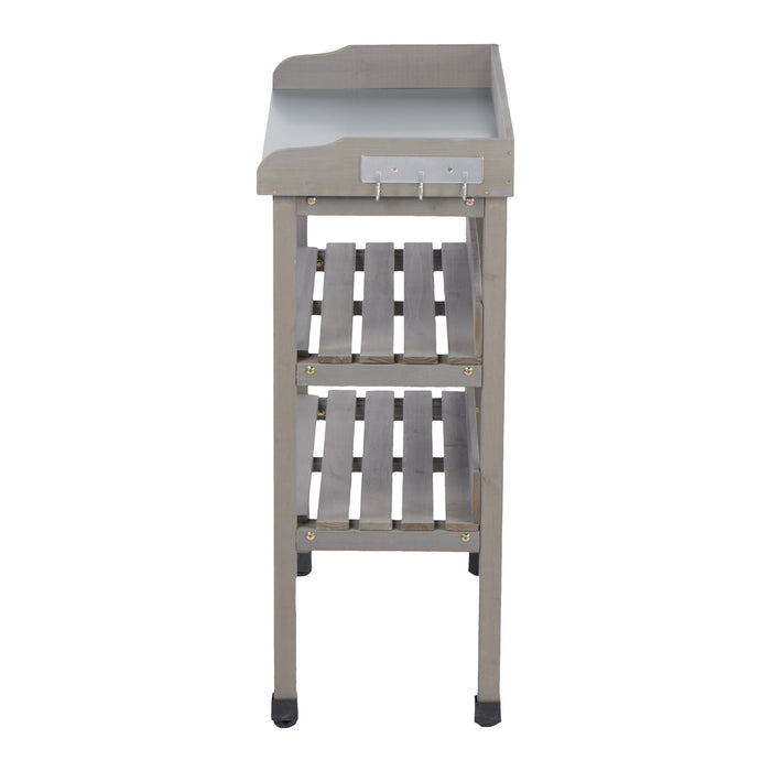 Outdoor Potting Table, 3 Tier Workbench