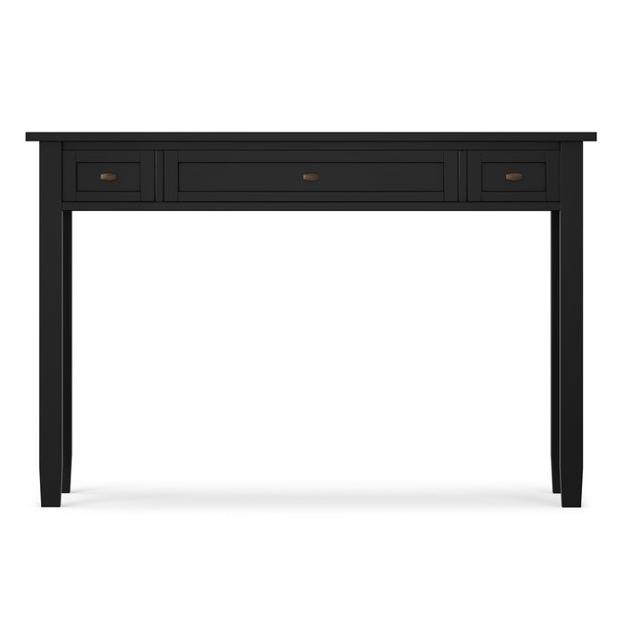 Warm Shaker - Writing Desk With Drawers - Black