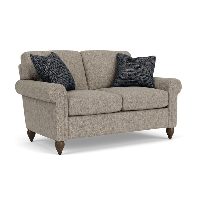 Moxy - Fabric Loveseat With Rolled Arms