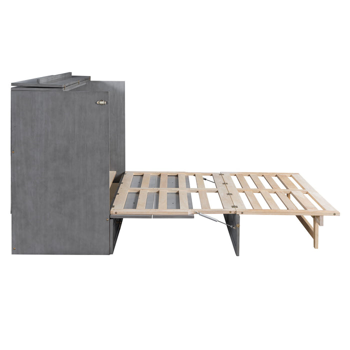 Murphy Bed With Large Drawers And Stylish Design