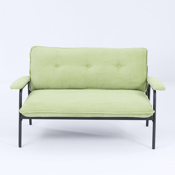 Modern Metal Frame Sofa With Sponge Filling For Compact Spaces And Versatile Use
